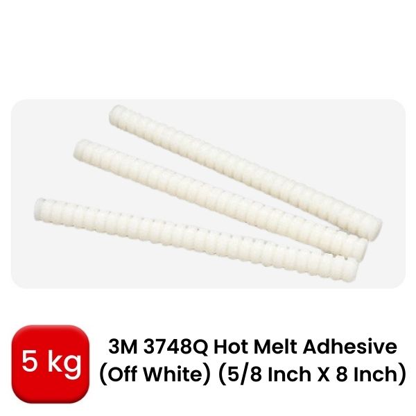 3M 3748Q Hot Melt Adhesive Off White 5 8 Inch X 8 Inch